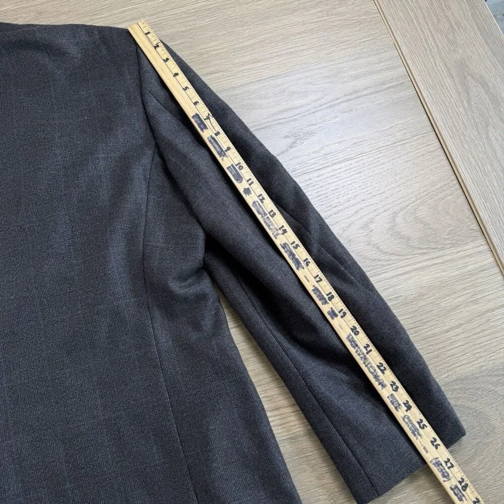 Nautica Sport Coat Men 46L Brown Blue Window Panes Three Button Notched Blazer
